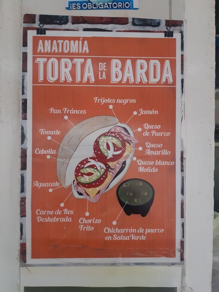 Tortas de la Barda - EliChen Menu - Image 1